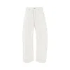 Givenchy Rounded Leg Denim Pants In White