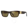 Givenchy 4g 56mm Rectangular Sugnlasses In Dark Havana/roviex