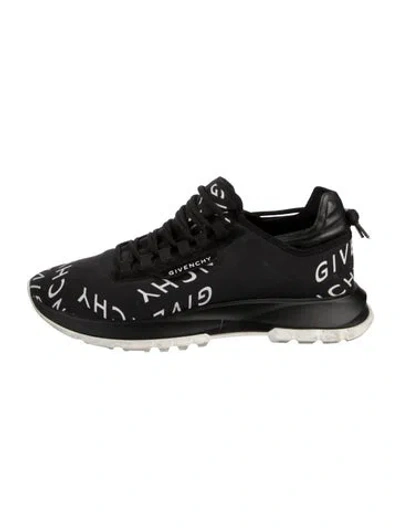 Pre-owned Givenchy Rubber Graphic Print Athletic Sneakers In Black