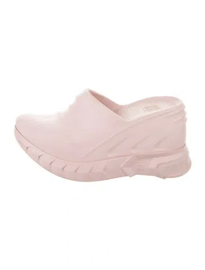 Pre-owned Givenchy Rubber Mules In Pink