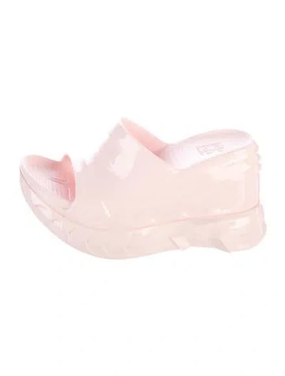 Pre-owned Givenchy Rubber Mules In Pink