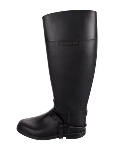 Pre-owned Givenchy Rubber Rain Boots In Black