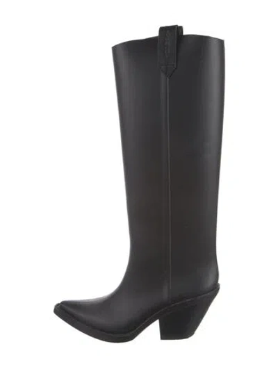 Pre-owned Givenchy Rubber Rain Boots In Black