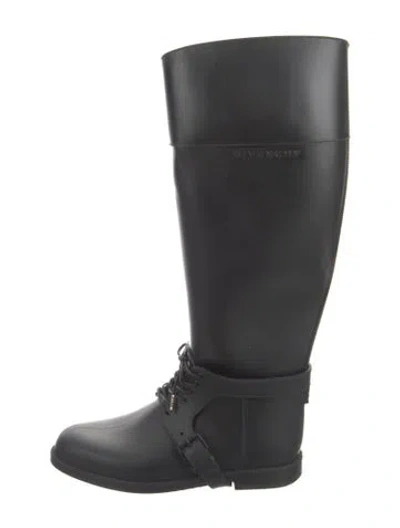 Pre-owned Givenchy Rubber Rain Boots In Black