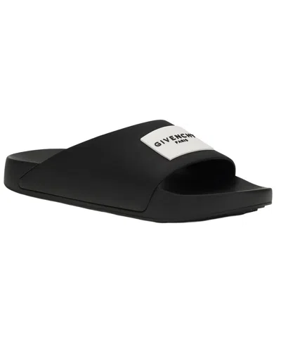 Givenchy Contoured Footbed Logo Slipper For Women In Black