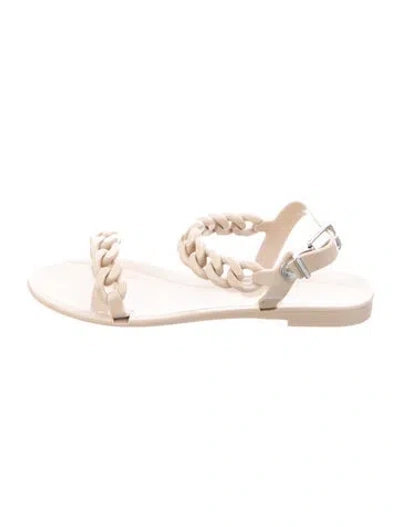 Pre-owned Givenchy Rubber Sandals In Neutral