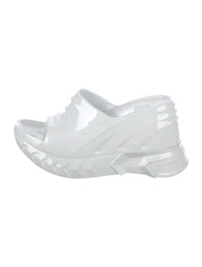 Pre-owned Givenchy Rubber Sandals In White