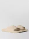 Givenchy Rubber Slide Mules Flat Open Toe Label In Neutral