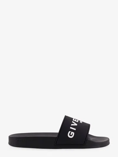 Givenchy Rubber Slides In Black
