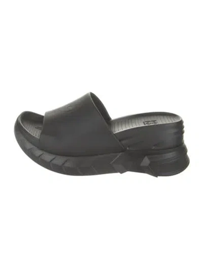 Pre-owned Givenchy Rubber Slides In Gray