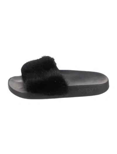 Pre-owned Givenchy Rubber Slides In Grey