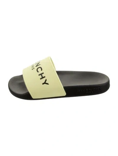 Pre-owned Givenchy Babies' Rubber Slides W/ Tags In Black/green