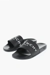 Givenchy Rubber Slides With Embossed Logo In Black