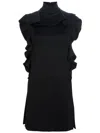 Givenchy Ruffe Tunic Cress In Black