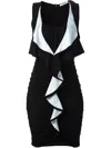 Givenchy Ruffle Front Dress In Black