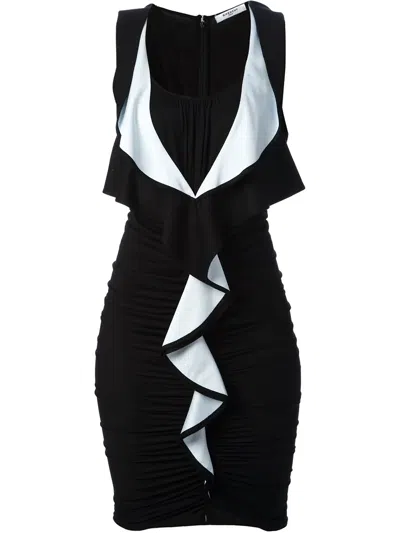 Givenchy Ruffle Front Dress In Black
