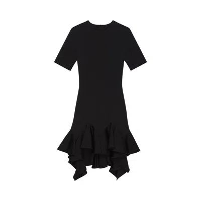 Pre-owned Givenchy Ruffle Midi Dress 'black' | Women's Size M