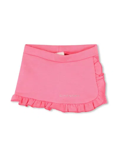 Givenchy Babies' Ruffle-trim Skorts In 粉色