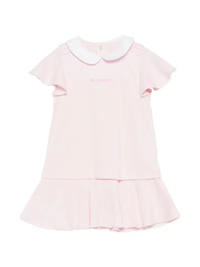 Givenchy Ruffled Babygrow Set In Pink