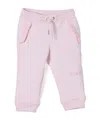 Givenchy Ruffled-detailed Cotton Track Pants In Purple