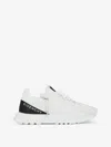 Givenchy Men Spectre Runner Leather Sneakers With 4g Side Zip Detail In Multi