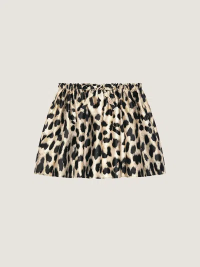 Givenchy Rushed Mini Skirt In Beige