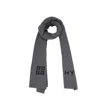 Givenchy Gray Wool Scarf In Gray