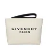 Givenchy Logo Cotton Pouch In White