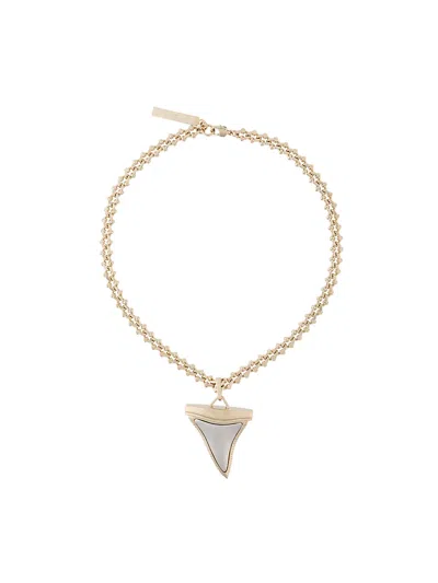 Givenchy Sabre Tooth Chain Necklace In Purple