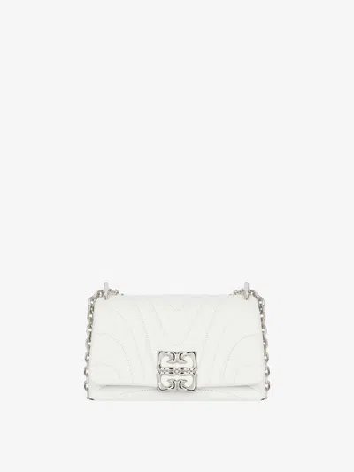 Givenchy Sac 4g Soft Petit Modèle En Cuir Matelassé In White