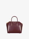 Givenchy Antigona Small Structured Handbag In Bordeaux Calfskin In Multicolor