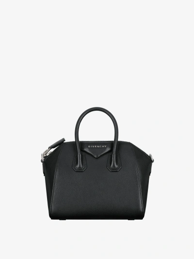 Givenchy Sac Antigona Mini En Cuir Grainé In Black