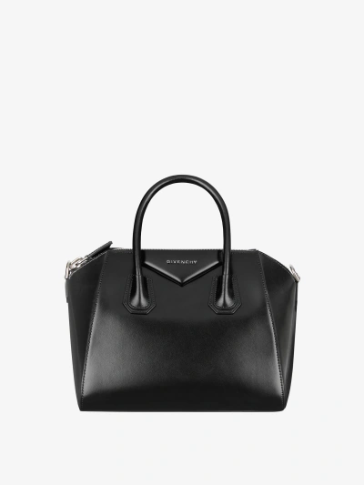 Givenchy Sac Antigona Petit Modèle En Cuir Box In Black