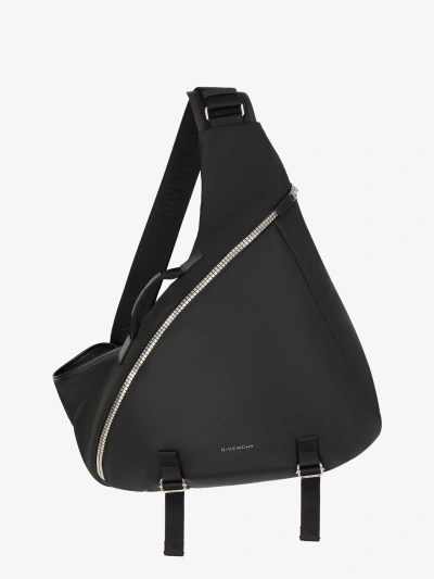 Givenchy Men's Small G-zip Triangle Bag In Leather In Multicolor