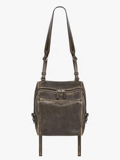 Givenchy Small Pandora Bag In Aged Leather In Burgundy