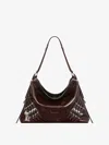 Givenchy Sac Voyou Medium En Cuir Vernis Avec Multi-boucles In Multicolor
