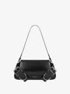 Givenchy Voyou Shoulder Flap Bag In Box Leather In Multicolor