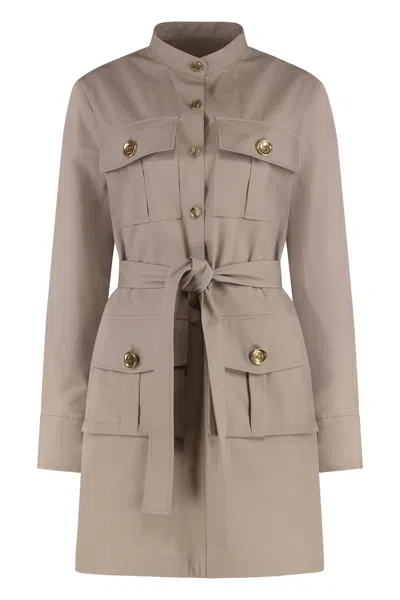 GIVENCHY GIVENCHY SAFARI POPLIN MINI DRESS