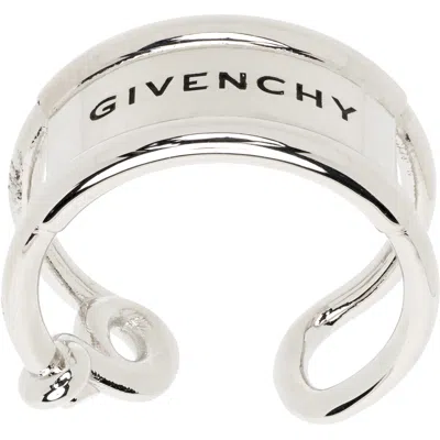 Givenchy Safety G Ring In Metallic