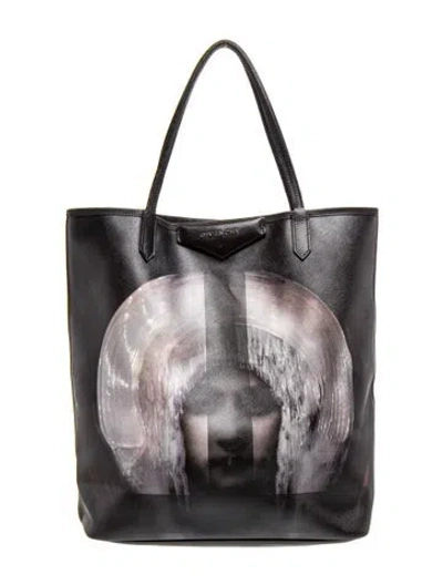 Pre-owned Givenchy Saffiano Leather Tote In Black