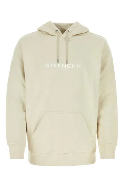 Givenchy Sand Cotton Sweatshirt In Dust Grey