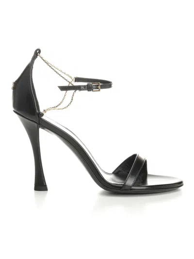 Givenchy 4g Liquid 95 Sandals In Black Leather Women