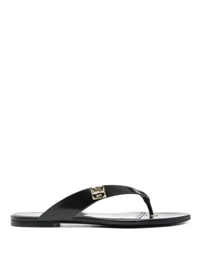 Givenchy Thong Sandals Blk In Black