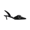 Givenchy Voyou Buckled Textured-leather Slingback Pumps