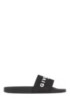 Givenchy Slide Sandal With Logo In Black