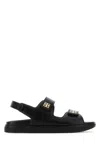Givenchy Women Leather Sandals With 4g Metal Details In Black