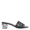 Givenchy G Cube 45 Mesh Mule Sandals In Black