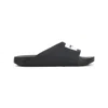 Givenchy Label Slide Flat Mules In Rubber In Black
