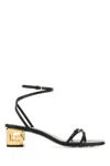 Givenchy Buckle-embellished Leather Sandals In Black