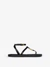 Givenchy 4g Liquid Thong Sandals In Black